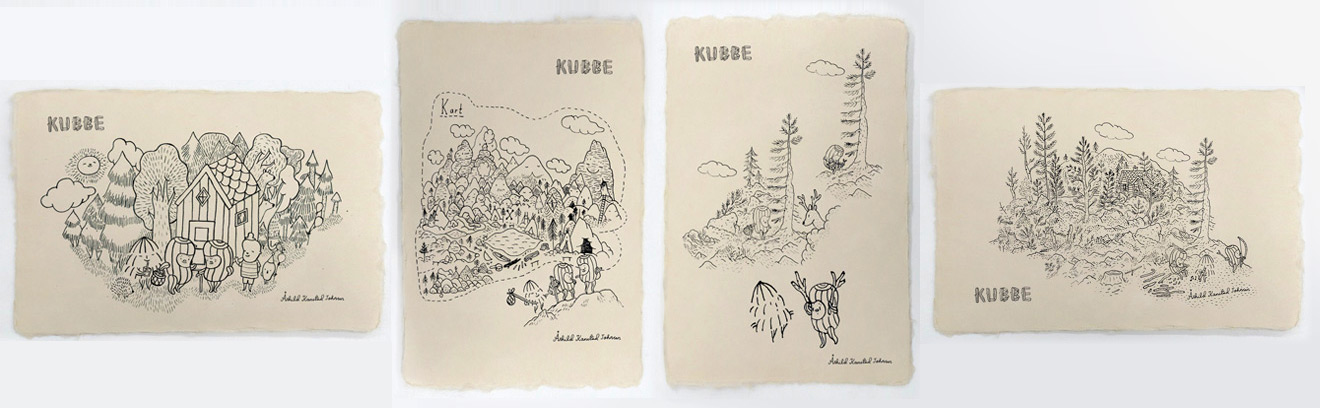 KUBBE 活版印刷ポストカード 東京都美術館限 4枚セット